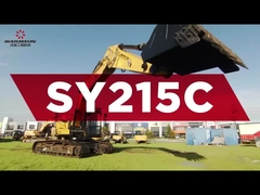 la excavadora sy215 es muy caliente.