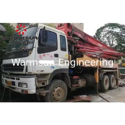 SANY Used 2007 Model 37-Meter Concrete Pump Truck Support and Max. Horizontal Conveying Distance 37 M