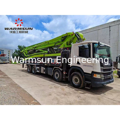 Second Hand Zoomlion 63-Meter Concrete Pump Truck With Scania Chassis For Sale