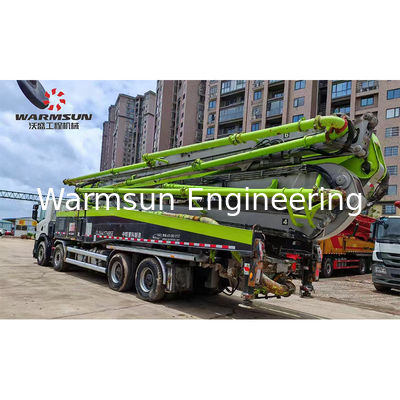 Second Hand Zoomlion 63-Meter Concrete Pump Truck With Scania Chassis For Sale